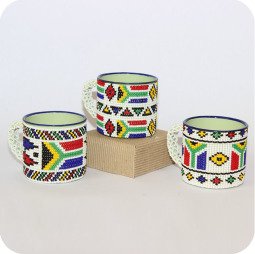 Beaded Enamel Mug 